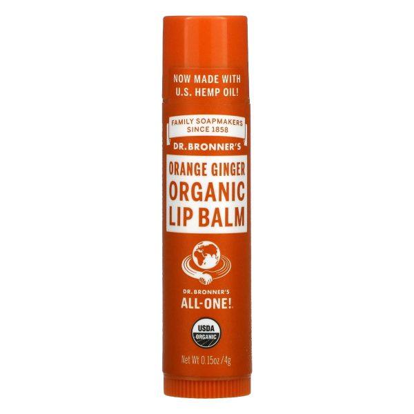Dr. Bronners Lip Balm - Orange-Ginger
