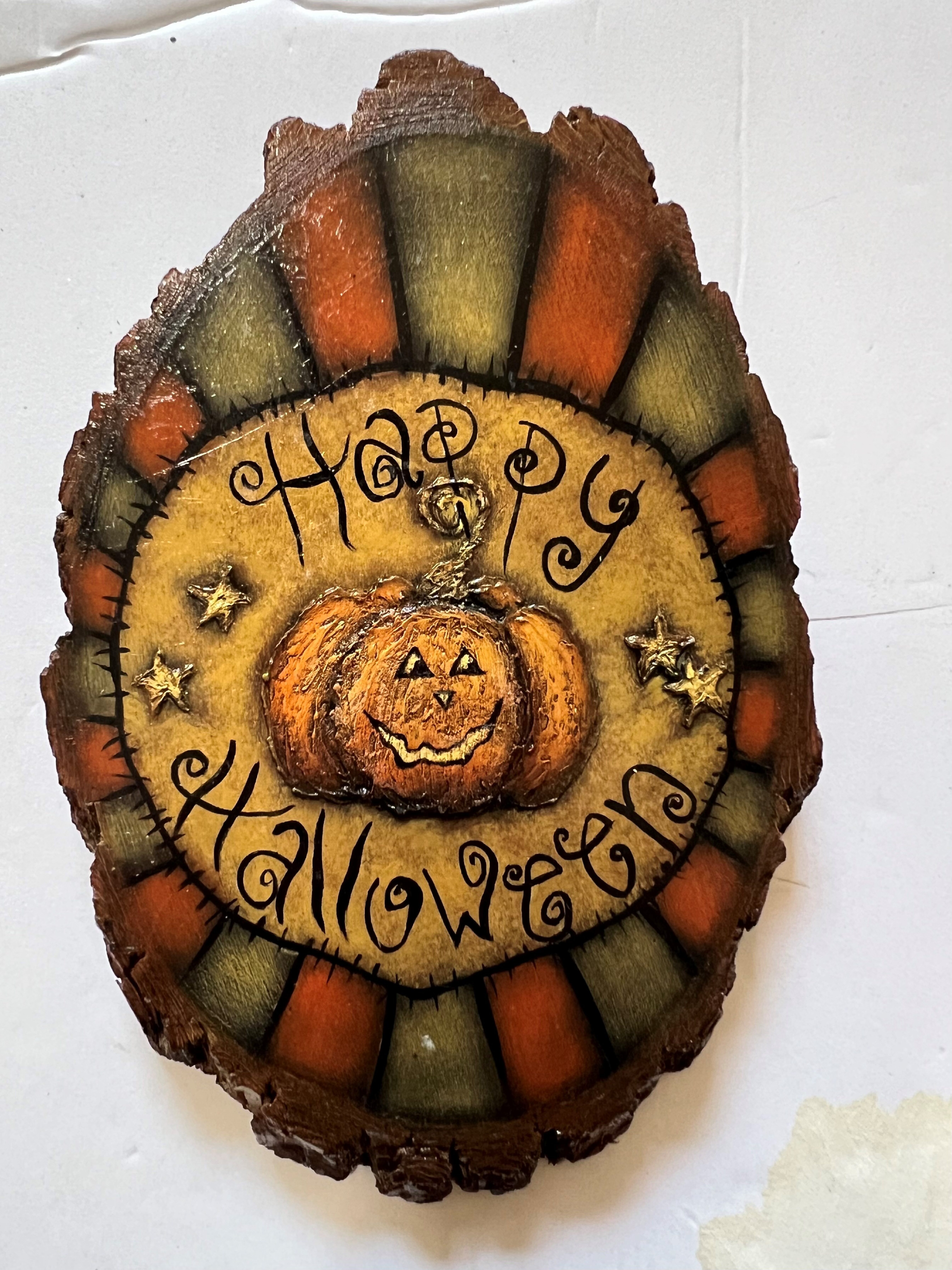 Happy Halloween Wood