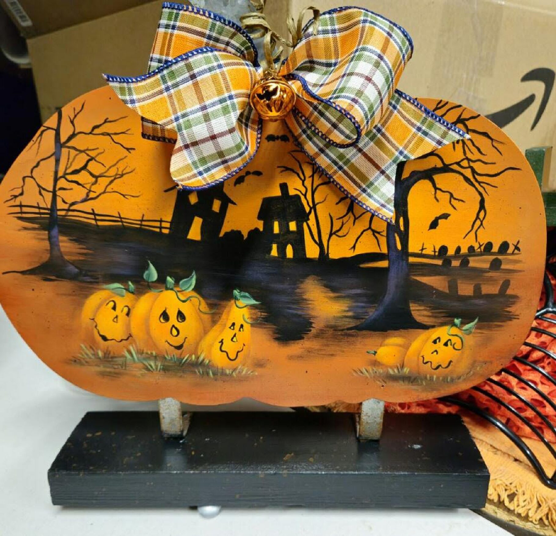 Tin Pumpkin and Haunted House Sitter