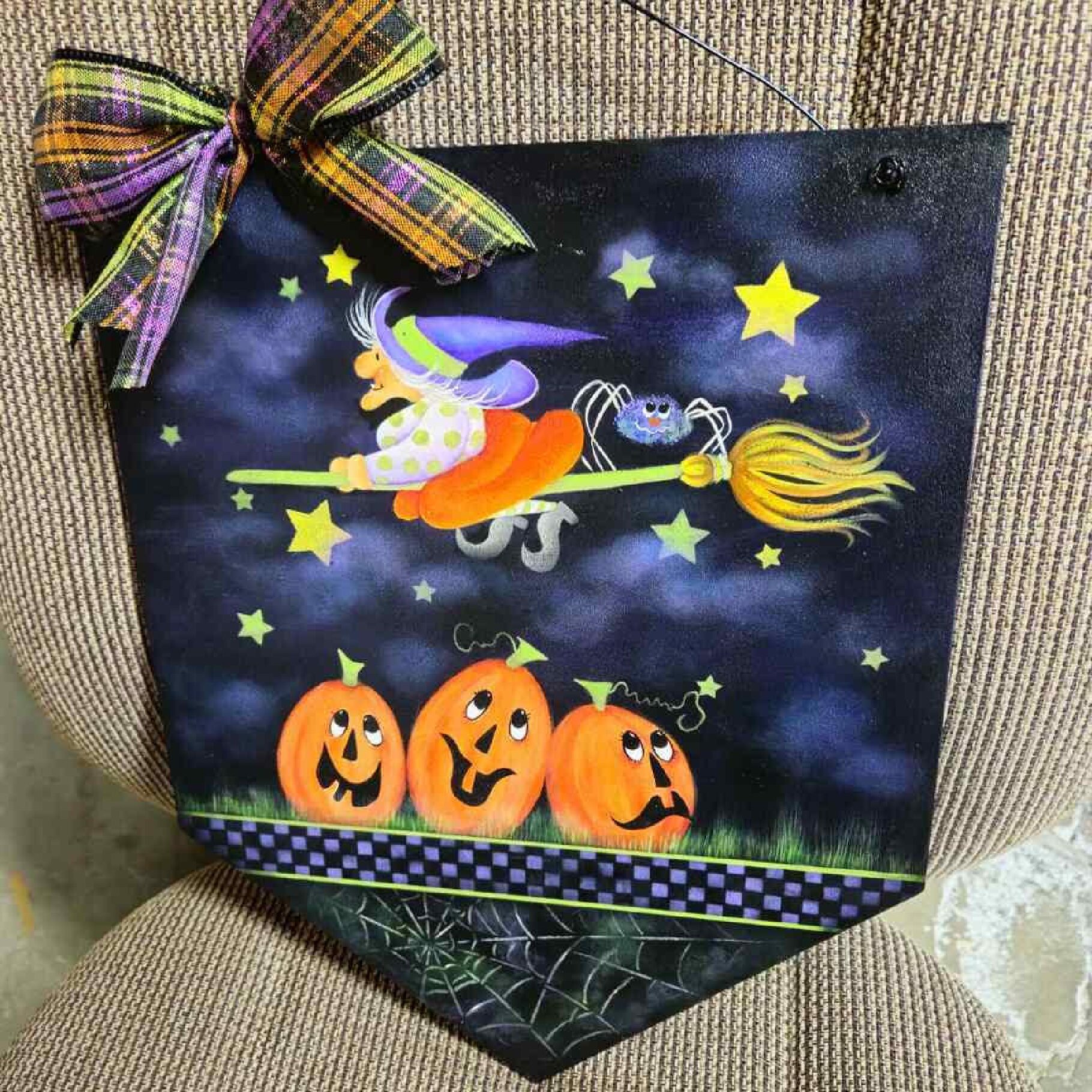 Witch Over Pumpkins