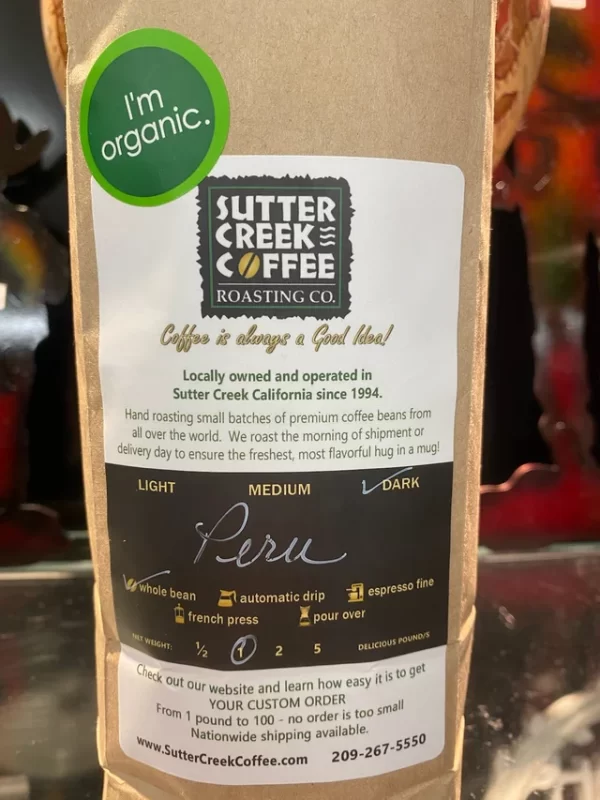 Peru Organic - Dark Roast - 1lb Ground