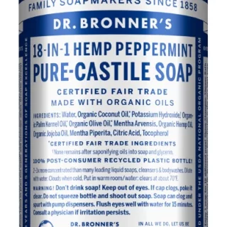 Dr. Bronners Castille Liquid Soap - Peppermint - 16oz