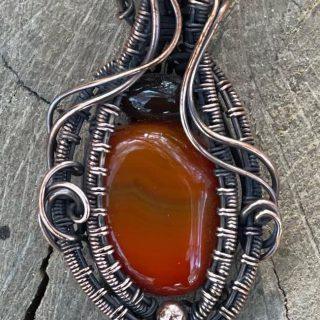 Banded Carnelian Pendant