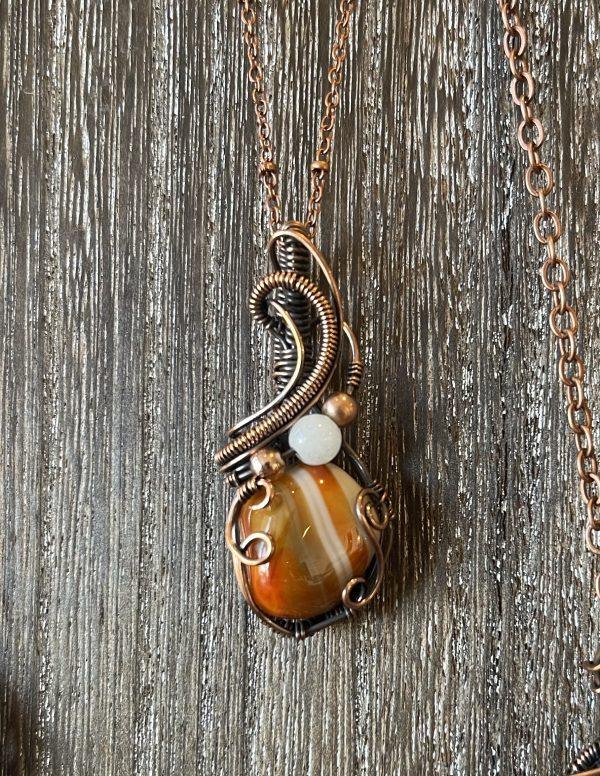 Banded Carnelian/Moonstone