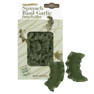 Pastabilities - Spinach Basil Garlic Pasta Ruffles - 12oz