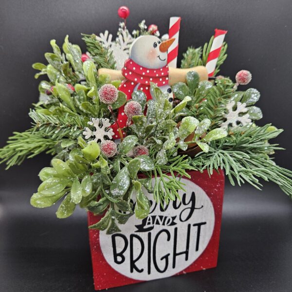 Merry & Bright Snowman Box