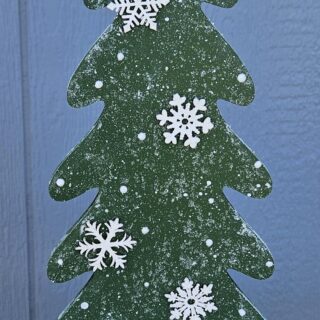 Snow Couple with Tree