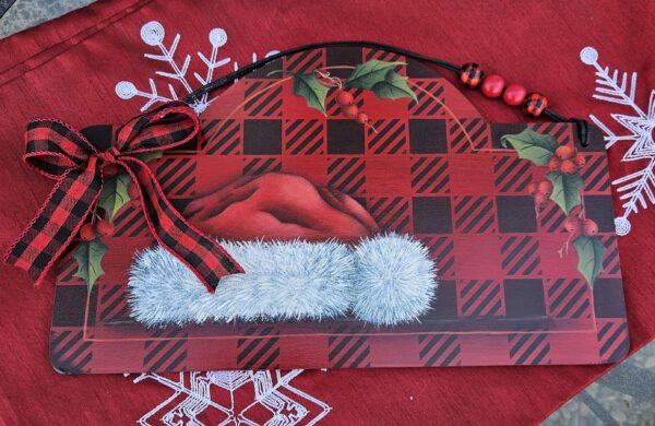 Santa Hat Wall Hanging