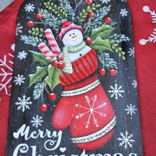 Snowman in Mitten Wall Hanging