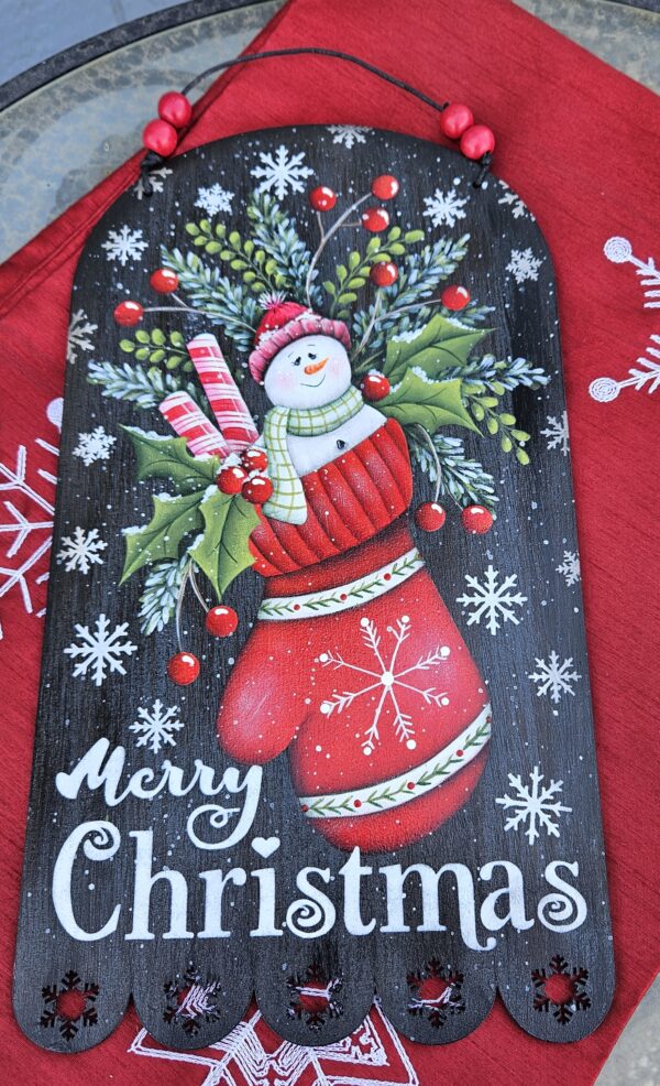 Snowman in Mitten Wall Hanging