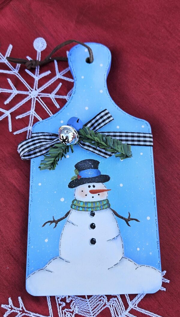 Snowman Mini on Bread Board