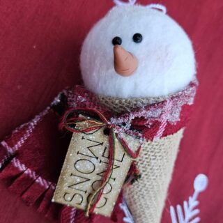 Snowman Ice Cream 1 Scoop Ornament