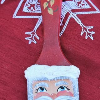 Paint Brush Santa Ornament