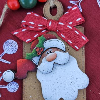 HoHoHo Santa Ornament