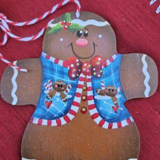 Ginger in Blue Vest Ornament