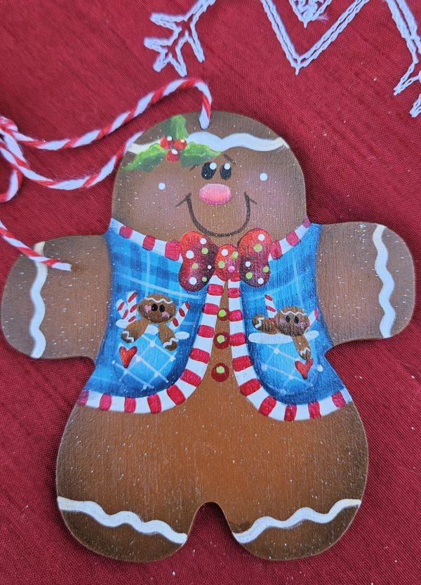 Ginger in Blue Vest Ornament