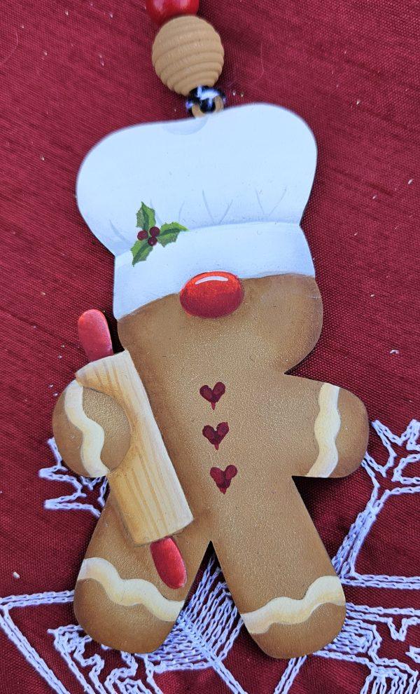 Ginger with Rolling Pin Ornament