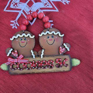Cookie's Gingers Ornament Red letters