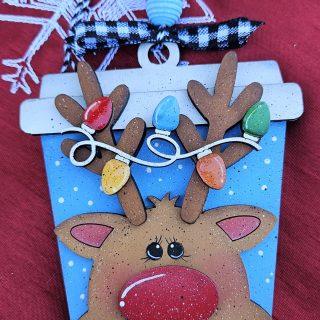 Reindeer Gift Card Holder Ornament