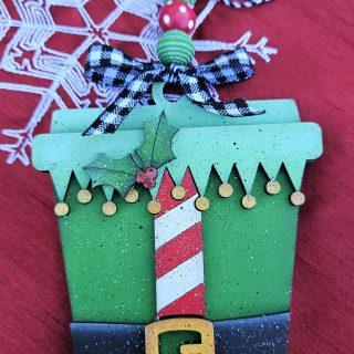 Elf Suit Gift Card Holder Ornament