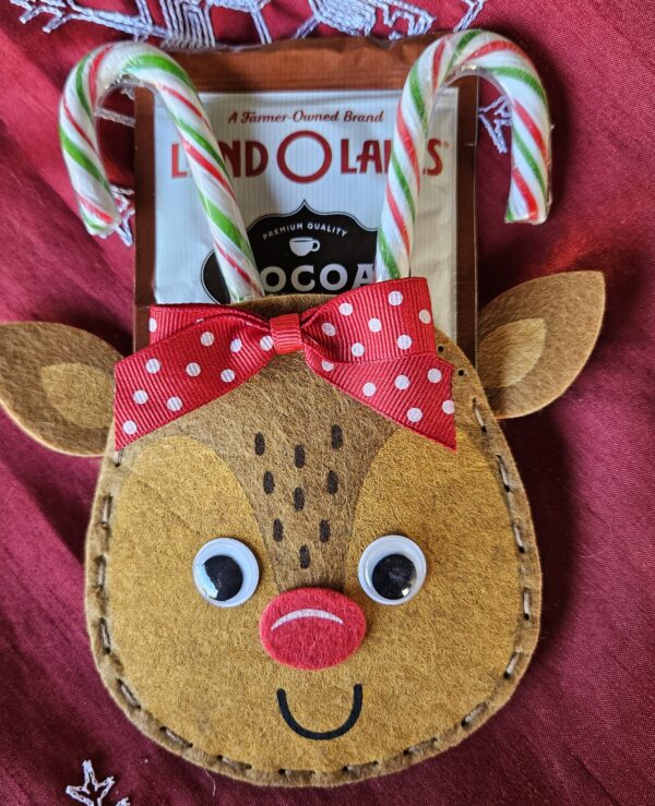 Hot Cocoa Reindeer Treat Holder