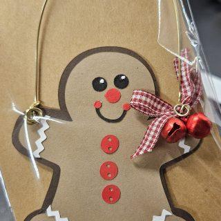 Ginger on Wire and Snowman Gift Tags