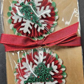 Christmas Package Rosette Decorations