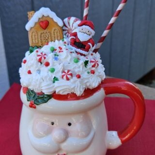 Ceramic Mug with Fun Toppings Santa