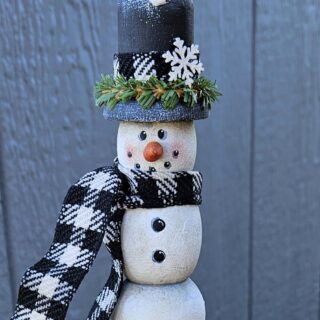 Snowman Handle Antique Potato Masher