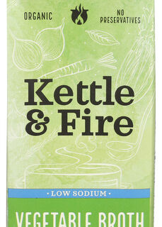 Kettle & Fire Low Sodium Vegetable Broth - 32oz