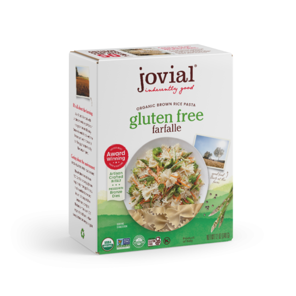 Jovial Pasta - Organic Gluten Free Brown Rice Farfalle -12oz