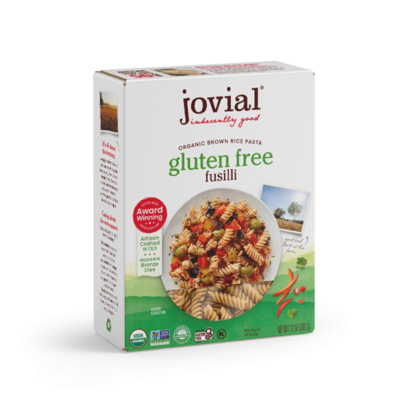 Jovial Pasta - Organic Gluten Free Brown Rice Fusilli -12oz