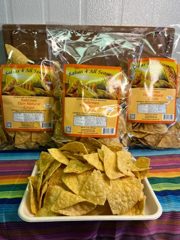 Salsas 4 All Seasons - Sabroso Thin Chips - 12oz
