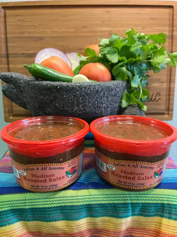 Salsas 4 All Seasons - Roasted Medium Red Salsa 16oz