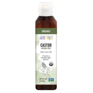 Aura Cacia Organic Castor Oil - 8oz