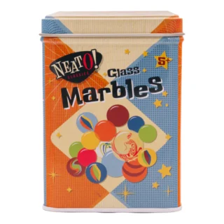 Neato! Glass Marble Tin