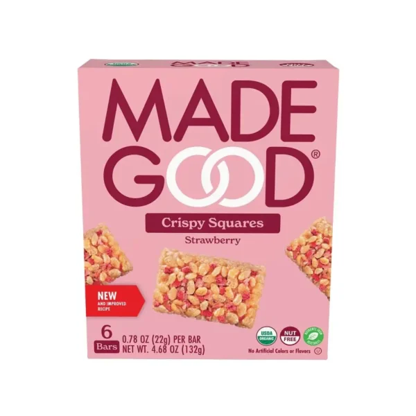 Made Good - Strawberry Crispy Squares 6ct