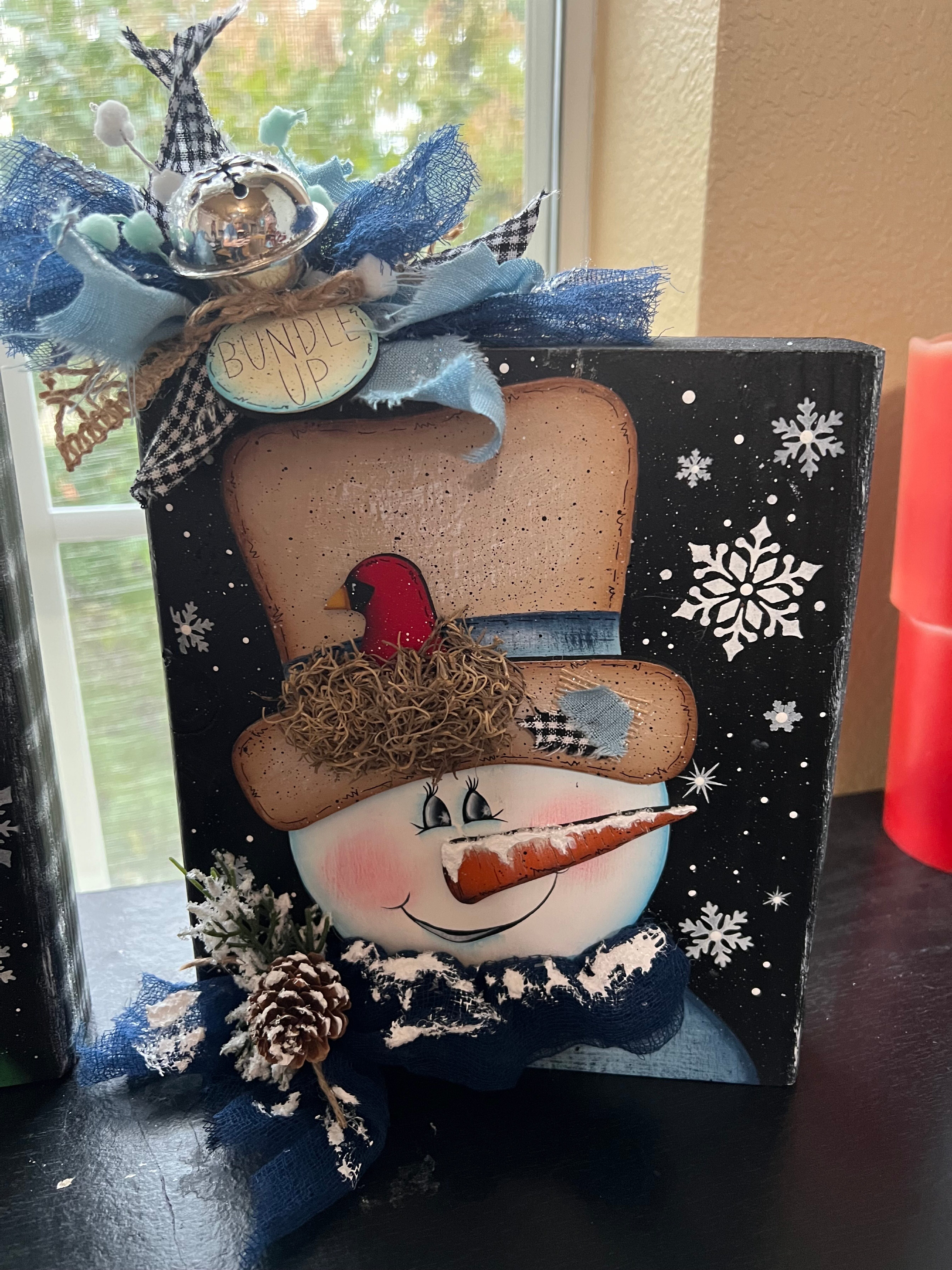 Snowman Block_Blue