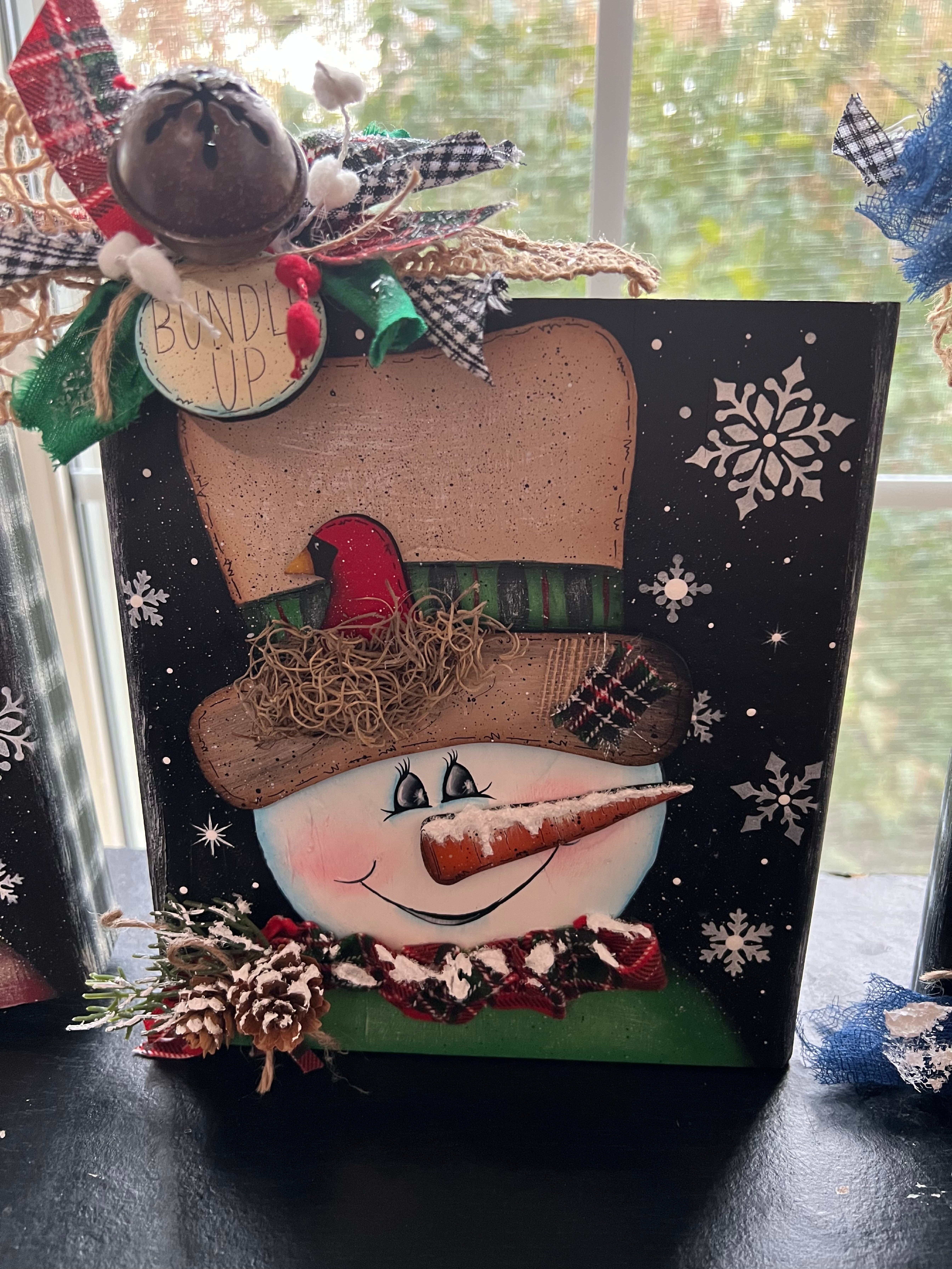Snowman Block_Green