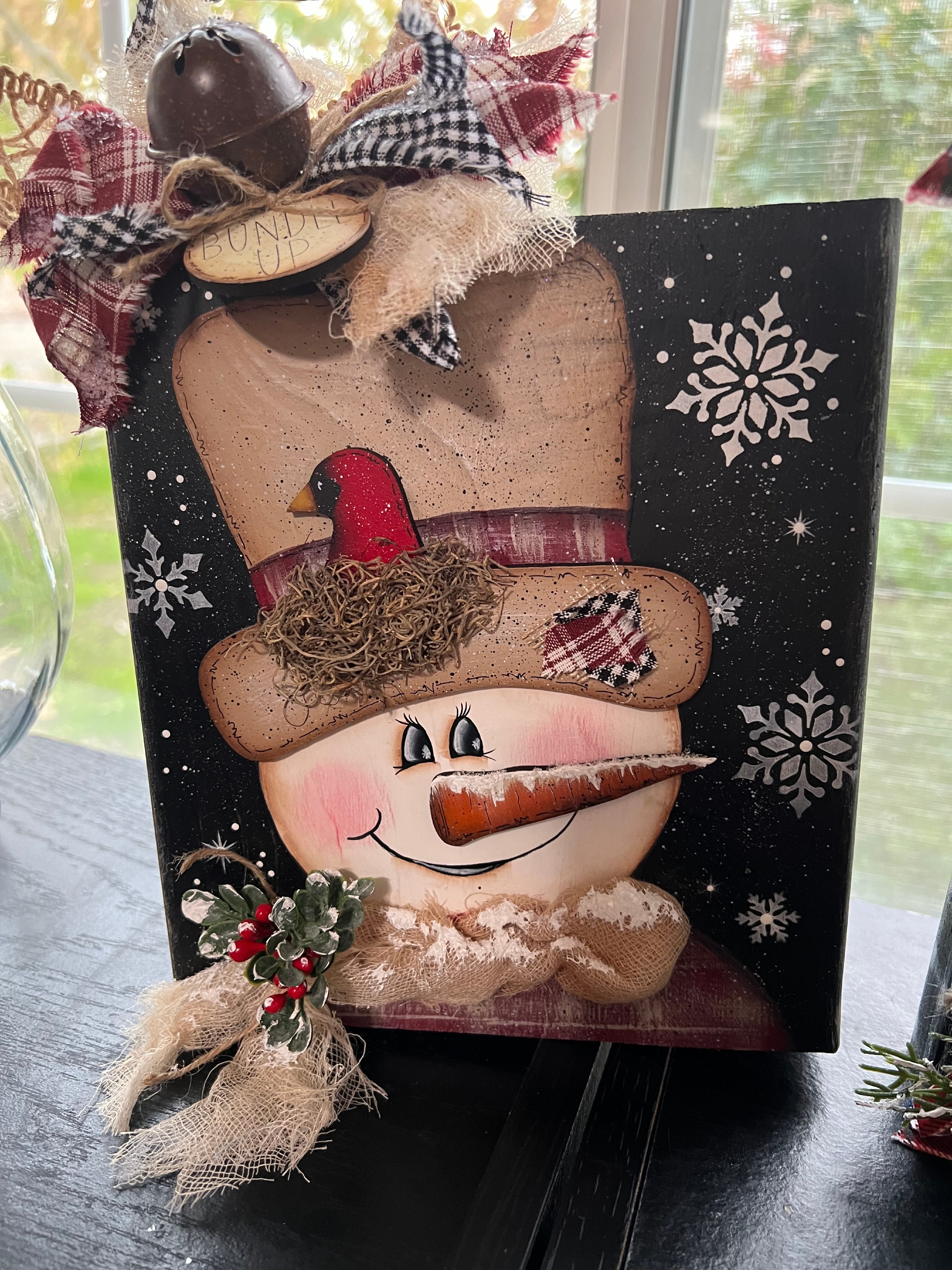 Snowman Block_Red