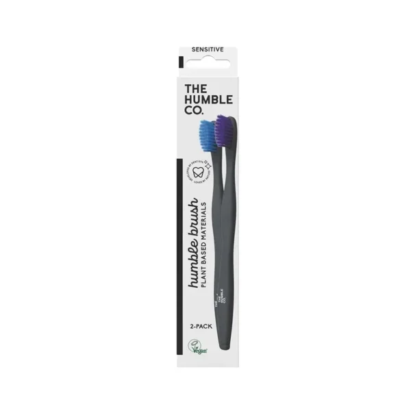 Humble Co - Plant Based Toothbrush 2 Pack (Blue/Purple)