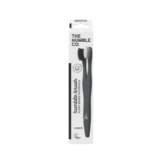 Humble Co - Plant Based Toothbrush 2 Pack (White/Black)