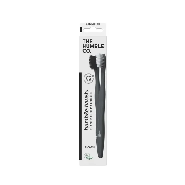 Humble Co - Plant Based Toothbrush 2 Pack (White/Black)