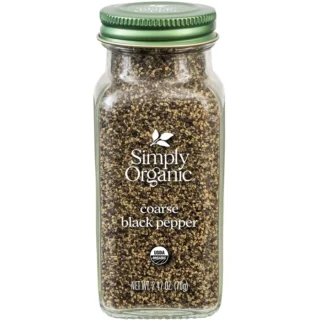 Simply Organic Coarse Black Pepper - 2.47oz
