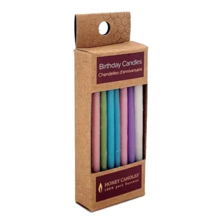 Pastel Beeswax Birthday Candles - 20ct