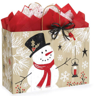 Rustic Berry Snowman Bag - Large