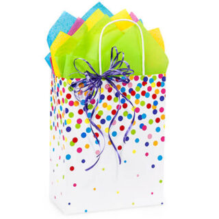 Rainbow Confetti Medium Gift Bag - $2.00