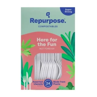Repurpose Assorted Plastic Cutlery- 24ct