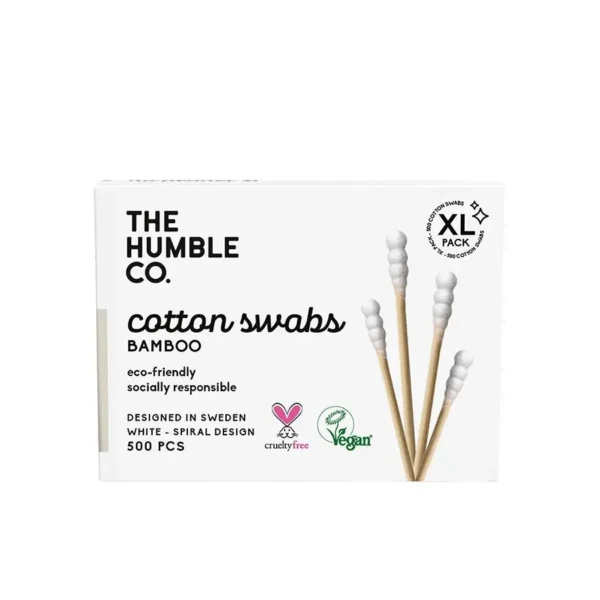 Humble Co - Cotton Swabs White Spiral - 500ct
