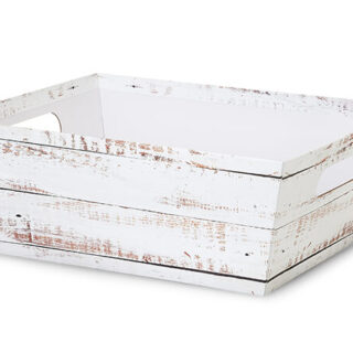Distressed Wood Gift Box - Large